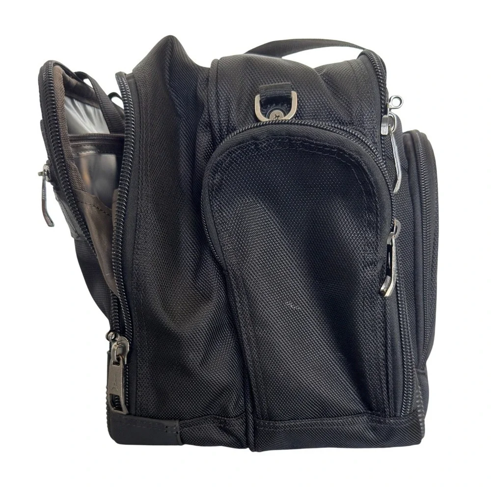 Travelpro Black Ballistic Nylon Flight Bag Multi-Pocket Carry On Travel Briefcas
